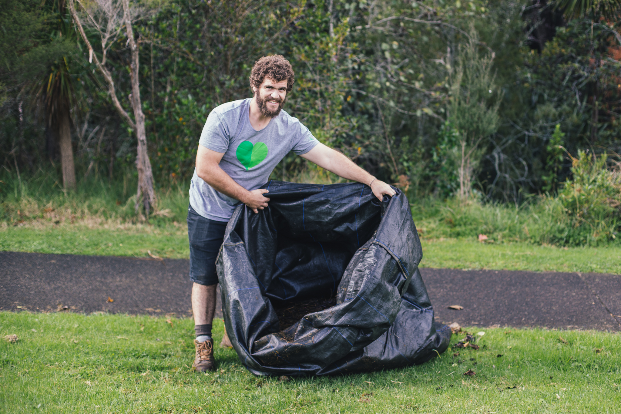 EcoMatters weed bag for composting soft weeds